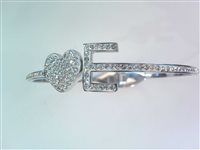 Armband Dame ALFABETO in Stahl -E- CUORE LE Sommer GIOIE